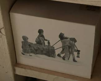 Large Dept.56 Christmas Village Collection Of Buildings, Figurines, & Accessories