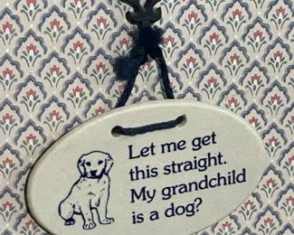 Dog Wall Sign