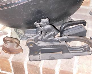 Cast Iron Nutcracker & Mini Iron