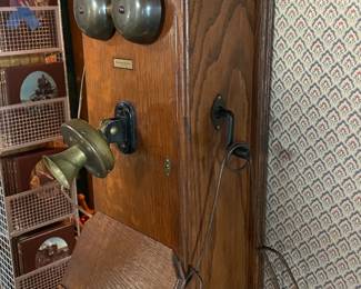 Genuine Antique Wall Telephone