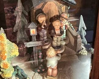 Hummel Diorama W/ Band Stage & 4 Figurines