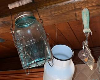 Hanging Kitchen Gadgets, Tools, & Assorted Antiques