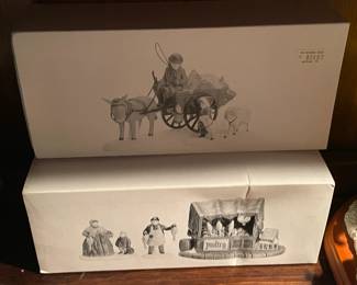 Large Dept.56 Christmas Village Collection Of Buildings, Figurines, & Accessories