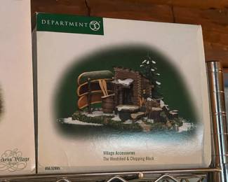 Large Dept.56 Christmas Village Collection Of Buildings, Figurines, & Accessories