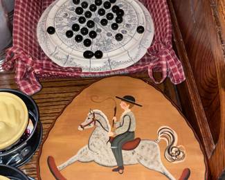 Rocking Horse Painted Storage Box