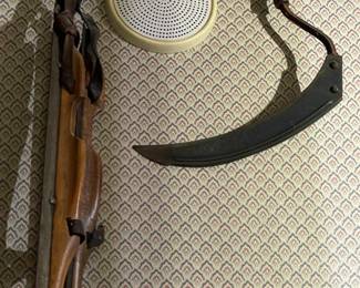 Wall & Ceiling Hanging Gadgets, Tools, & Assorted Antiques