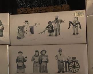 Large Dept.56 Christmas Village Collection Of Buildings, Figurines, & Accessories