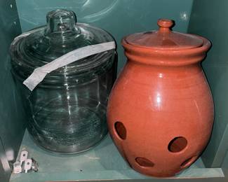 Glass Storage Jar W/ Lid