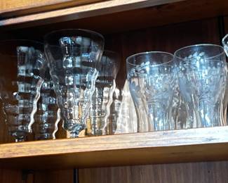 Assorted Vintage Clear Glassware, Stemware, Etc.