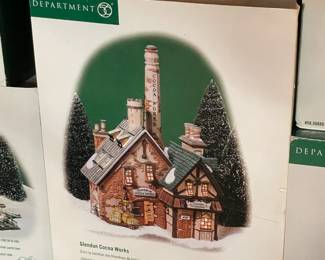Large Dept.56 Christmas Village Collection Of Buildings, Figurines, & Accessories