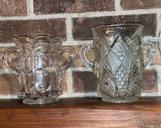 Antique Pressed Glass Pitchers