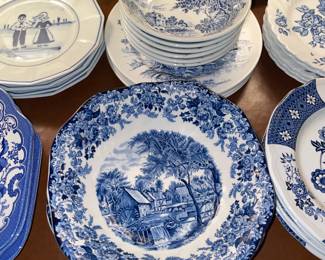 Blue & White Plates