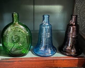Beautiful Vintage Wheaton Glass Company (NJ) Colorful Bottles