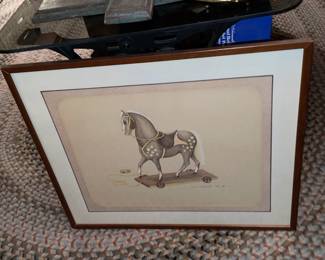 Toy Horse Framed Artwork
