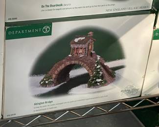 Large Dept.56 Christmas Village Collection Of Buildings, Figurines, & Accessories