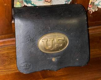 Antique US Military Leather Pouch