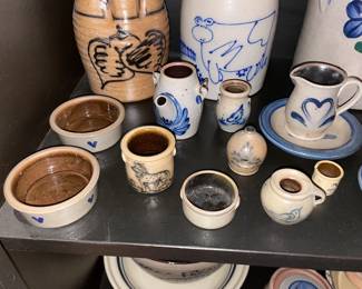 BEAUTIFUL Pottery Collection By Notable Studios & Artists (Wisconsin Pottery, W.A. Macquiod & Co/Pottery Works/Little 12th Street, Rowe Pottery Works, Salmon Falls Stoneware, Buffalo Pottery Co, Roseville Ohio, Williamsburg Pottery, Cooksburg Pottery, Three Rivers Pottery, Etc.)