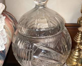 Oversized Crystal Covered Bowl