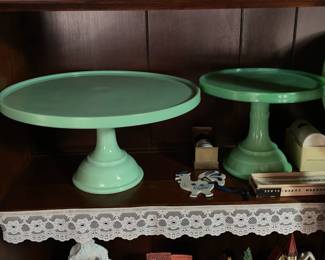 Vintage Jadeite Cakestands
