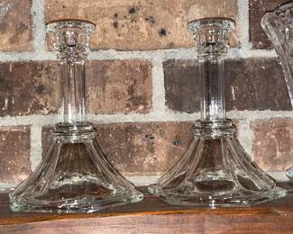Crystal Candlestick Holders