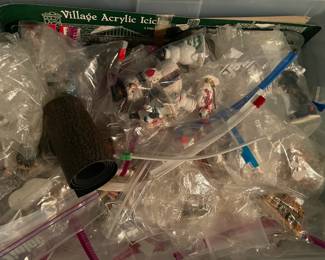Large Dept.56 Christmas Village Collection Of Buildings, Figurines, & Accessories