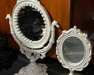 Cast Iron Tabletop Vanity Mirrors