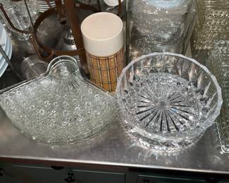 Crystal Plates, Bowls, Etc.