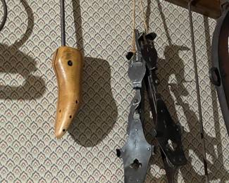 Wall & Ceiling Hanging Gadgets, Tools, & Assorted Antiques