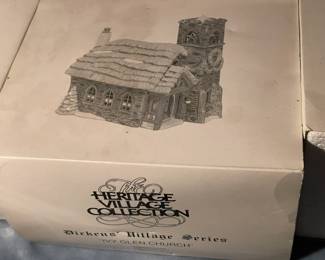 Large Dept.56 Christmas Village Collection Of Buildings, Figurines, & Accessories