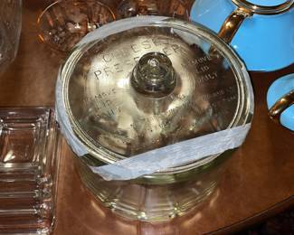 Antique Glass Cheese PReserver