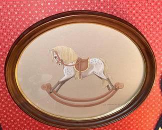 Rocking Horse Framed Artwork