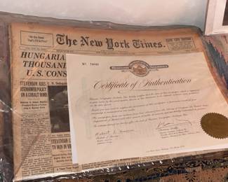 Antique Newspaper