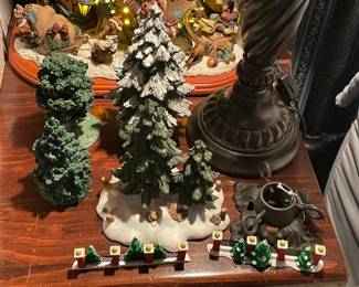 Large Dept.56 Christmas Village Collection Of Buildings, Figurines, & Accessories