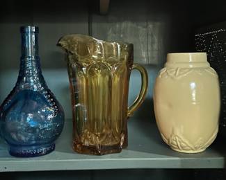 Beautiful Vintage Wheaton Glass Company (NJ) Colorful Bottles
