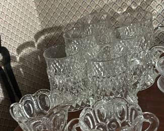 Assorted Vintage Clear Glassware, Stemware, Crystal, Etc.