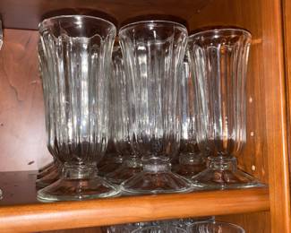 Vintage Footed Glassware