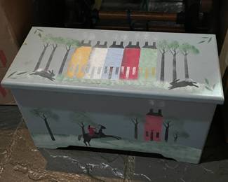 Hand Painted Wooden Box