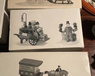 Large Dept.56 Christmas Village Collection Of Buildings, Figurines, & Accessories