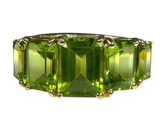 10kt Yellow Gold Peridot Ring
