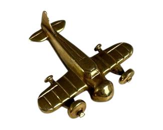 14kt Yellow Gold Airplane