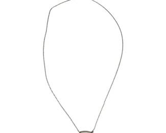Sterling Silver Mother of Pearl Stationary Necklace