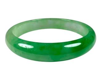 Solid Jade Bangle Bracelet