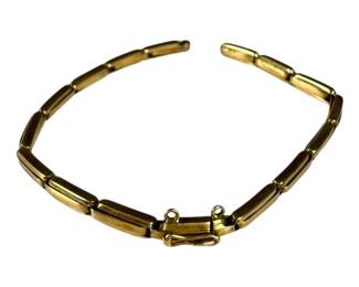 14kt Yellow Gold Link Bracelet Broken
