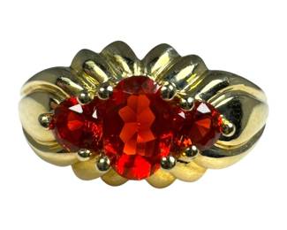 14kt Yellow Gold Fire Opal Ring