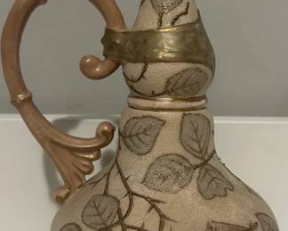 German bisque porcelain pitcher circa 1910