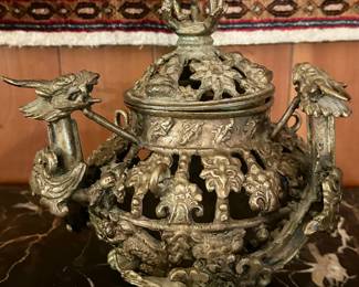 Brass Chinese censer/incense burner