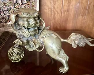 Brass Chinese foo dog