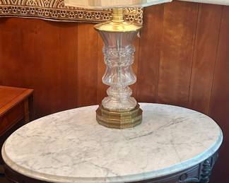 Lots of glass lamps in the home