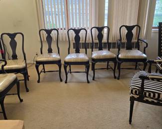 Vintage Wooden Dining Room Chairs