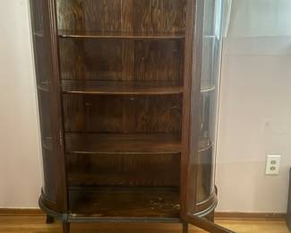 Antique Curio Display Cabinet